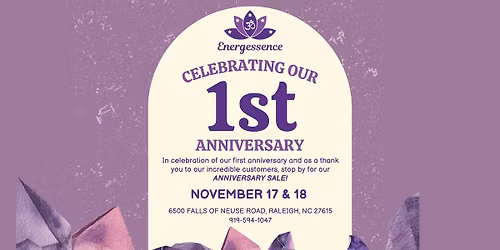1st Anniversary Celebration Sale!
