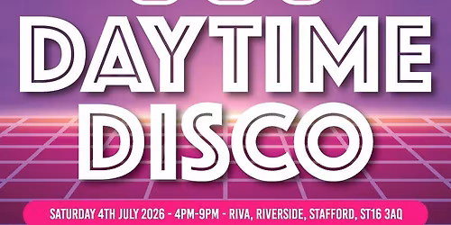  Oh My Days TJ's 80's Daytime Disco At RIVA Stafford In Aid Of CCPA