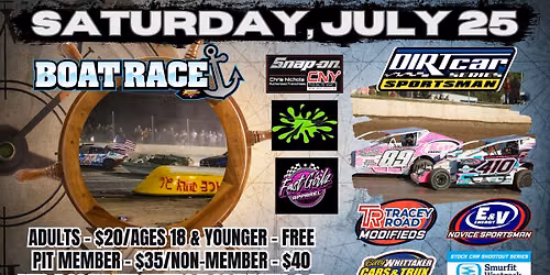 World Famous Boat Race and DIRTcar Sportsman Series
