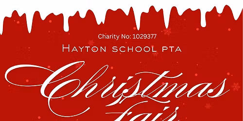 Hayton PTA Christmas Fair 2025