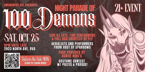 Unkindness Art's 2025 Halloween Party: Night Parade of 100 Demons