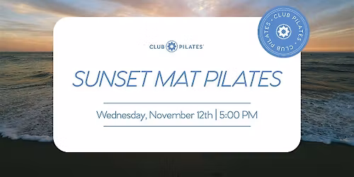 Sunset Mat Pilates