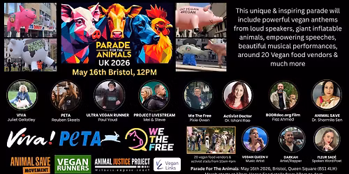 Parade For The Animals UK, 2026 Bristol