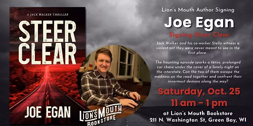Joe Egan Signing Steer Clear