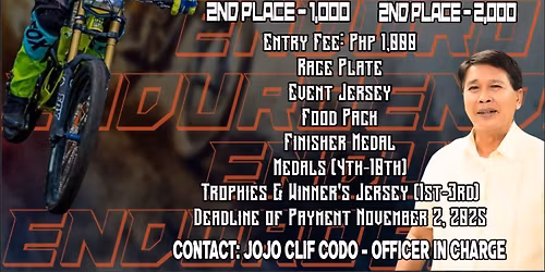 Enduro 3rd Mayor Patrick Barcenas Cup