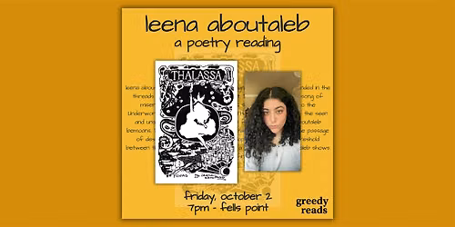 leena aboutaleb: a poetry reading