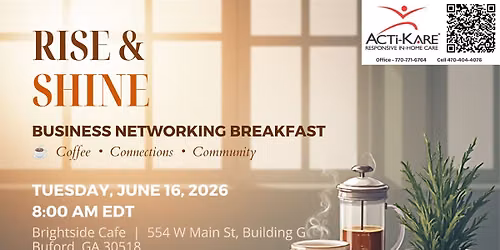 Buford Business Alliance Breakfast at Brightside Cafe 