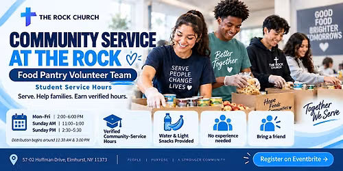Community Service Day at The Rock.