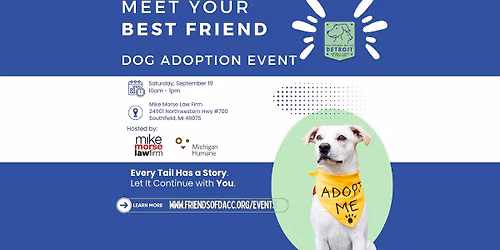 MEET YOUR BEST FRIEND - Dog Adoption Event at Mike Morse Law Firm