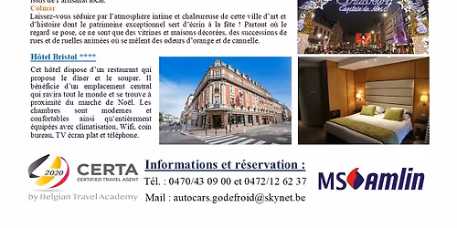 Alsace 2 jours : March\u00e9s de No\u00ebl (Cars Godefroid)