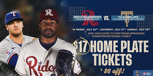 Tulsa Drillers at Frisco Roughriders at Riders Field