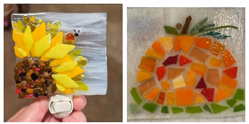 Pumpkin or Sunflower Fused Glass Workshop - Ann Arbor