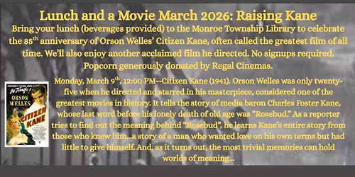 Lunch & a Movie: Citizen Kane (1941)
