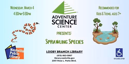 Adventure Science Centers presents: Sprawling Species