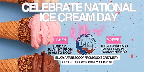 NATIONAL ICE CREAM DAY 2026 with B&F Community Events