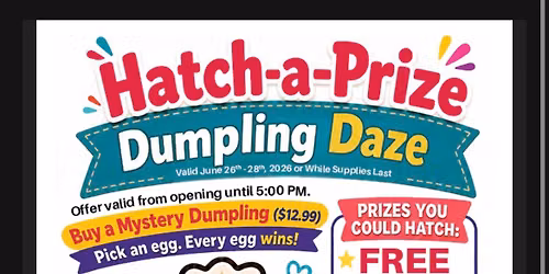 Hatch-A-Prize Dumpling Daze