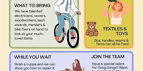 BGM Repair Cafe - Sat 21st March 2026 - 10am-12.30pm