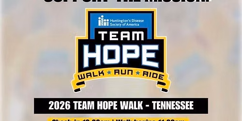2026 Team Hope Walk - Tennessee