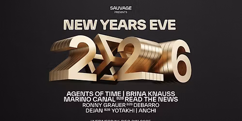 Sauvage "New Years Eve" in Zurich