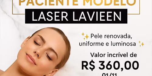 Paciente modelo para sess\u00e3o de Laser Lavieen