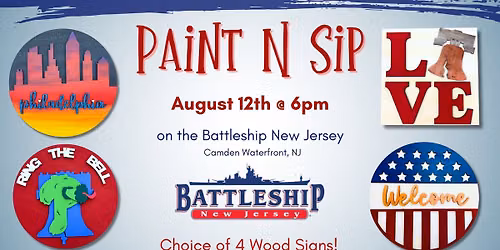 Paint N Sip on board the Battleship NJ
