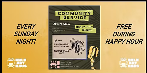 Community Service! Open Mic at the Lounge @ BAH