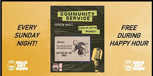 Community Service! Open Mic at the Lounge @ BAH