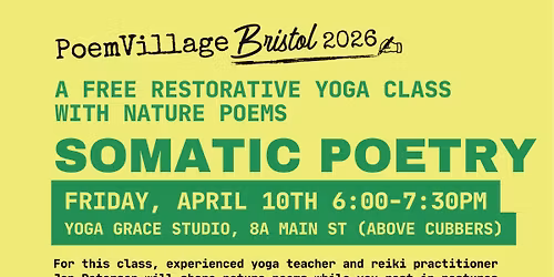 (a FREE restorative yoga class with nature poems) Somatic Poetry 