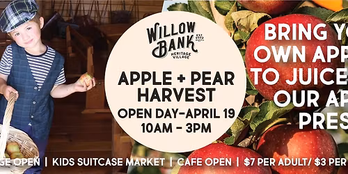 Apple Harvest Open Day at Willow Bank Heritage Village 
