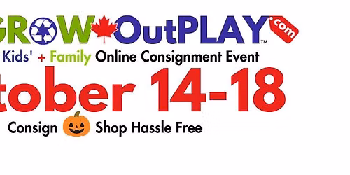 October 14-18 Fall Consignment Event