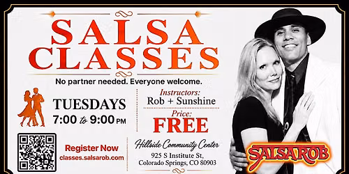 FREE Salsa Classes at Hillside Community Center