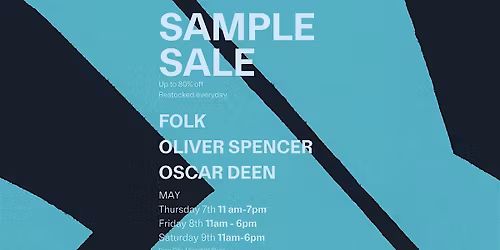 Oliver Spencer, Folk, Oscar Deen Sample Sale