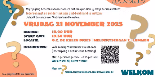 Algemene Kennis Quiz-avond (VOLZET)