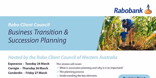 Corrigin Complimentary Business Transition & Succession Planning