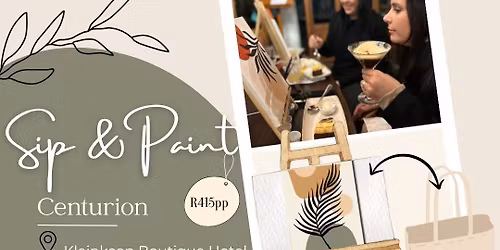 Sip & Paint by Art in the Garden and Kleinkaap Boutique Hotel (Canvas or Tote Bag painting)