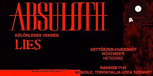  *\u00daJ ID\u0150PONT* ABSULOTH VS LIES  \u2605 MISKOLC  