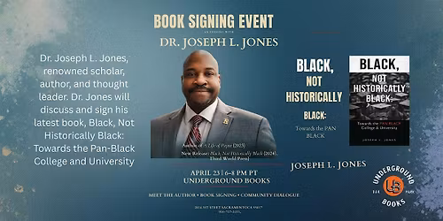 Author Talk and Book signing featuring Dr. Joseph L. Jones