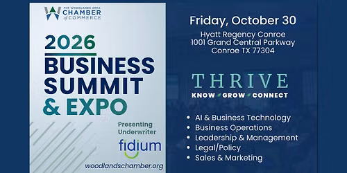 2026 Woodlands Area Business Summit & Expo