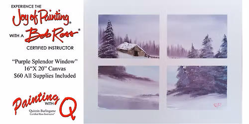 "Purple Splendor Window" Bob Ross Workshops - Franklin