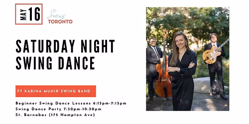 Saturday Night Swing ft Karina Muhir Swing Band! Beginner lessons & Live Band Dance!