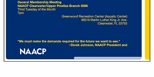 NAACP 5096 General Membership Meeting Clearwater\/Upper Pinellas