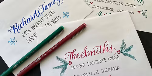 Hand Lettering Your Holiday Envelopes