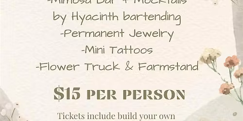 Mother\u2019s Day Brunch, Bubbly, & Bouquets on the Farm