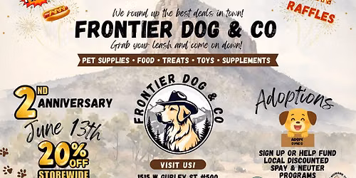 Frontier Dog & Co\u2019s 2nd Anniversary Celebration
