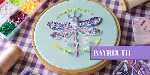 The Iridescent Dragonfly: Beads and Sequins Embroidery in Bayreuth