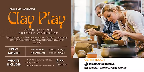 CLAY PLAY: A Social Open Studio Clay-building Session