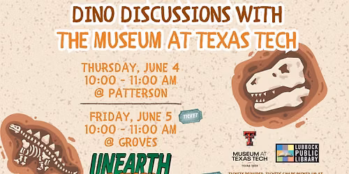 Dino Discussions with The MaTT at Patterson Branch Library