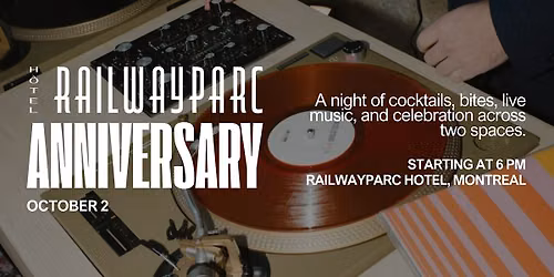 Cocktails, Bites & Live Music | Railwayparc\u2019s Anniversary Special