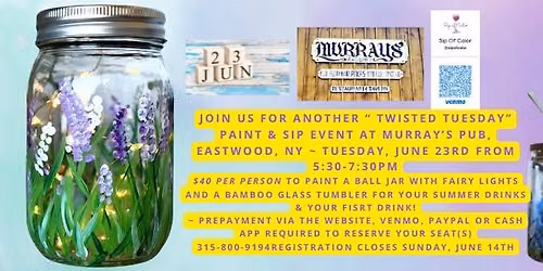 Murray's Tavern Paint & Sip Workshop