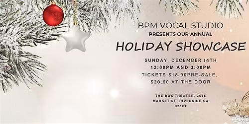 BPM Vocal Holiday Showcase
